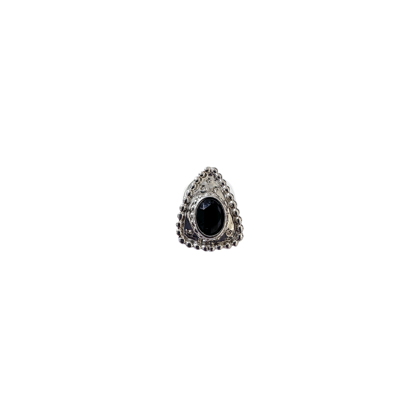 WESTERN ONYX TRIANGLE // SILVER