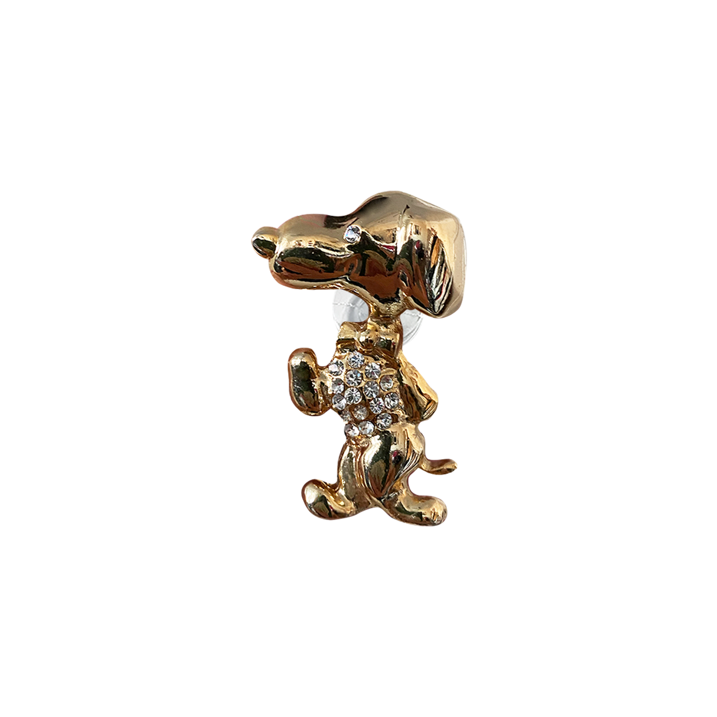 RHINESTONE VEST SNOOPY // GOLD