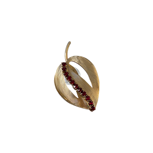 GARNET CRYSTAL SWIRL APPLE // GOLD