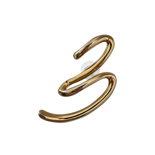 ABSTRACT METAL SQUIGGLE // GOLD