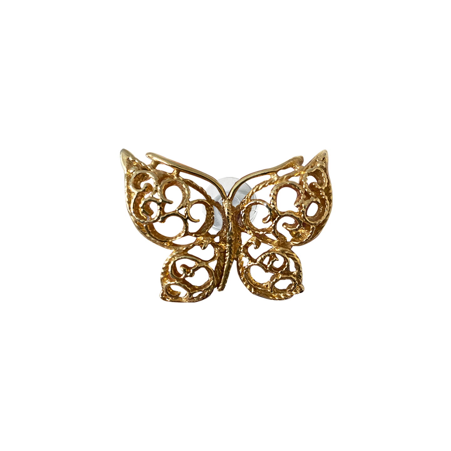 INTRICATE SWIRL BUTTERFLY // YELLOW GOLD