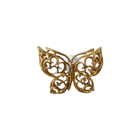 INTRICATE SWIRL BUTTERFLY // YELLOW GOLD