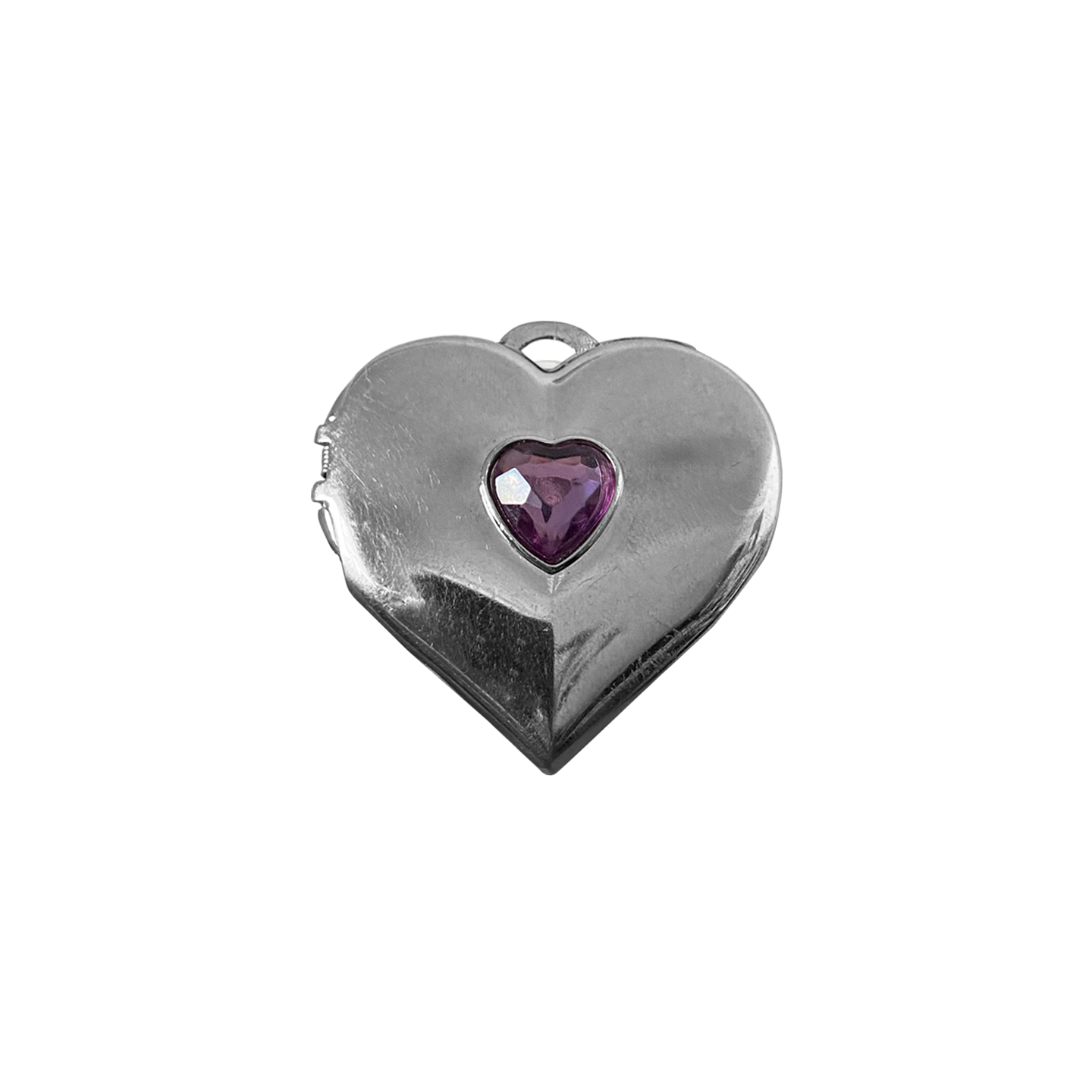 POWERPUFF GIRL HEART LOCKET // SILVER