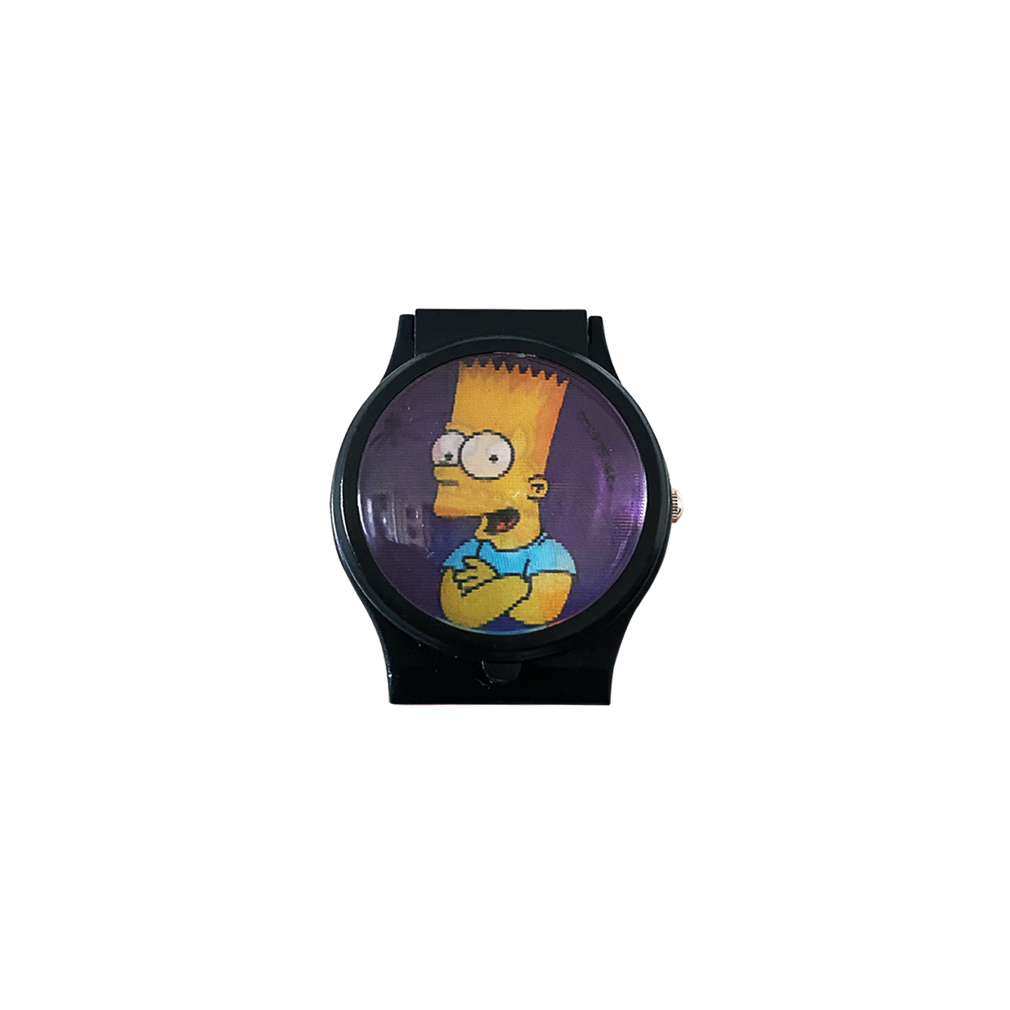 HOLOGRAPHIC BART SIMPSON WATCH // BLACK