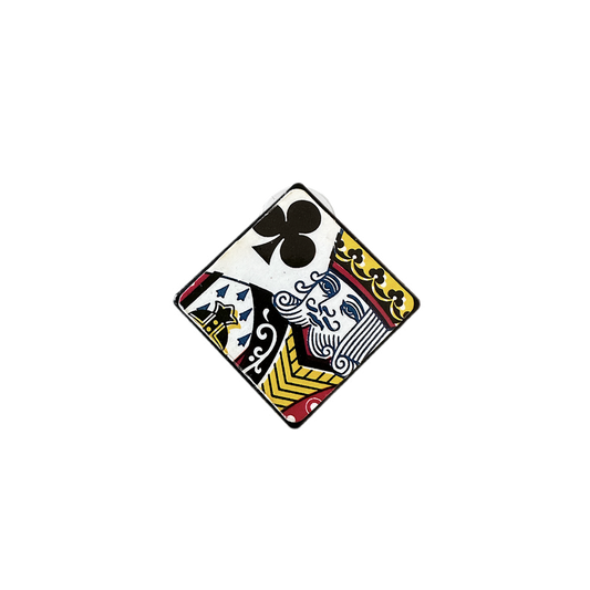 LAMINATED KING OF CLUBS // BLACK