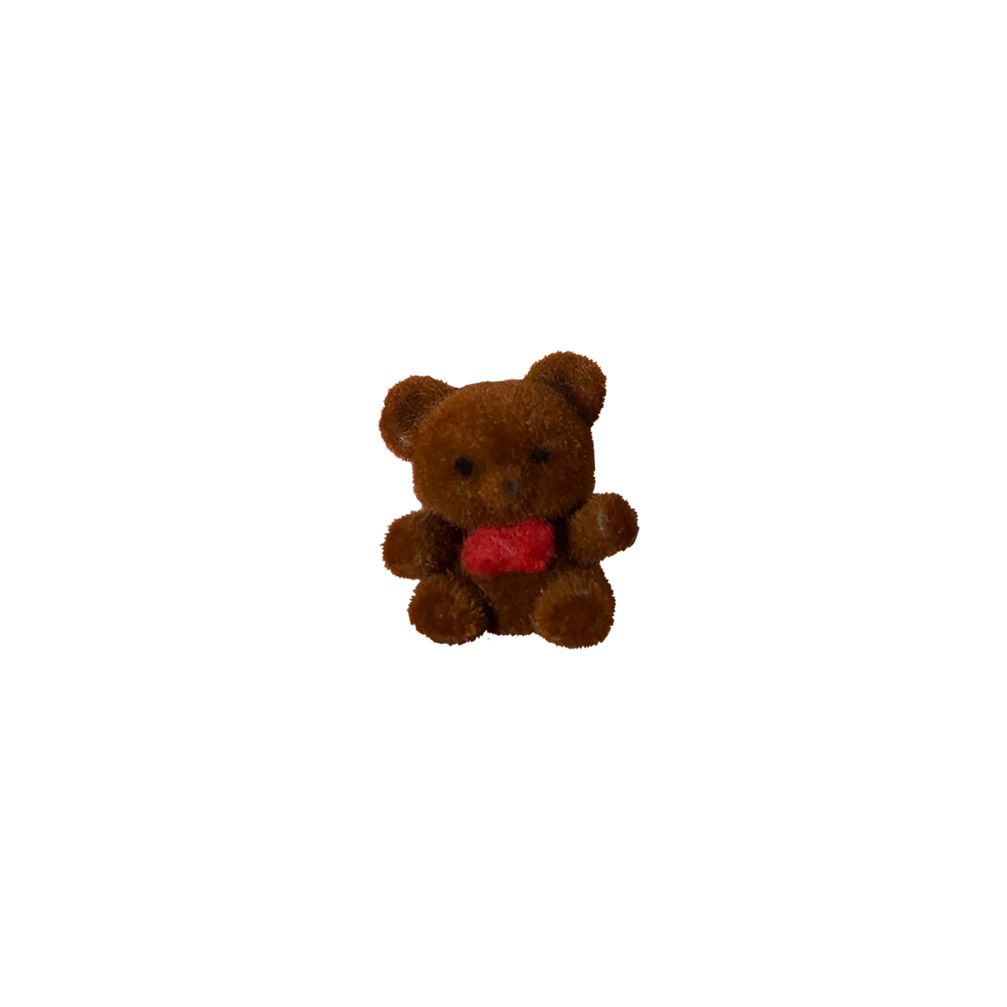 FUZZY MINI BOWTIE BEAR // BROWN