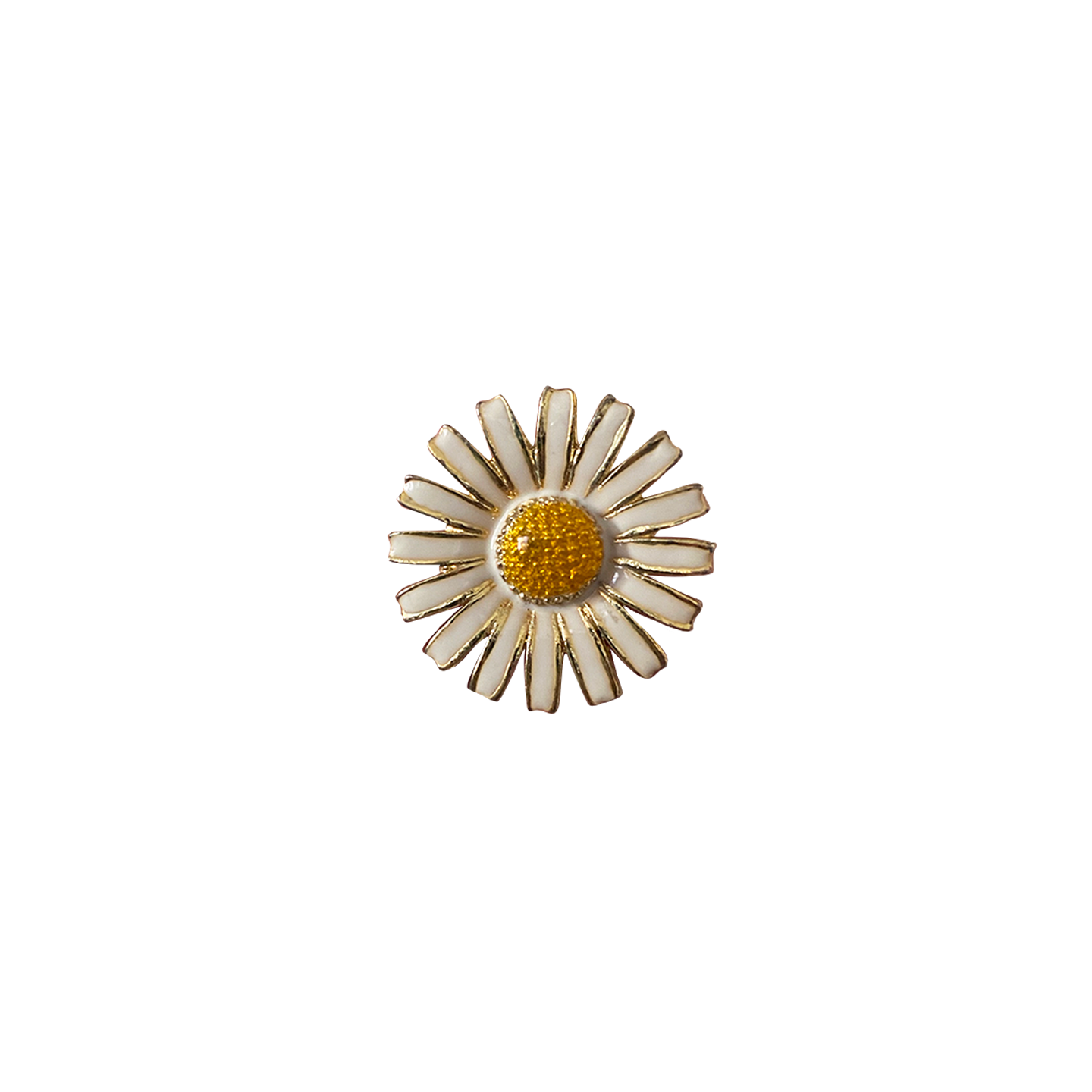 ENAMEL SUNFLOWER // GOLD