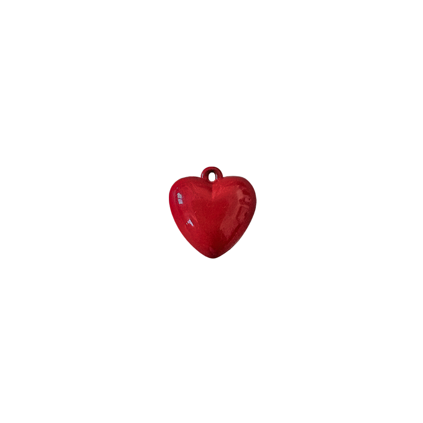 CHUNKY PLASTIC HEART // RED