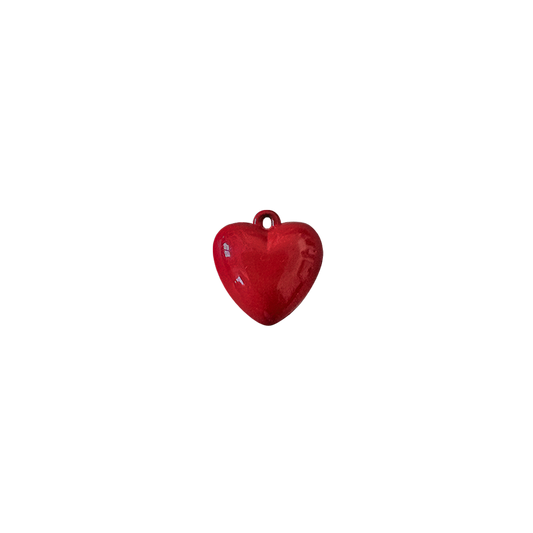 CHUNKY PLASTIC HEART // RED