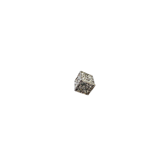 RHINESTONE CUBE // SILVER