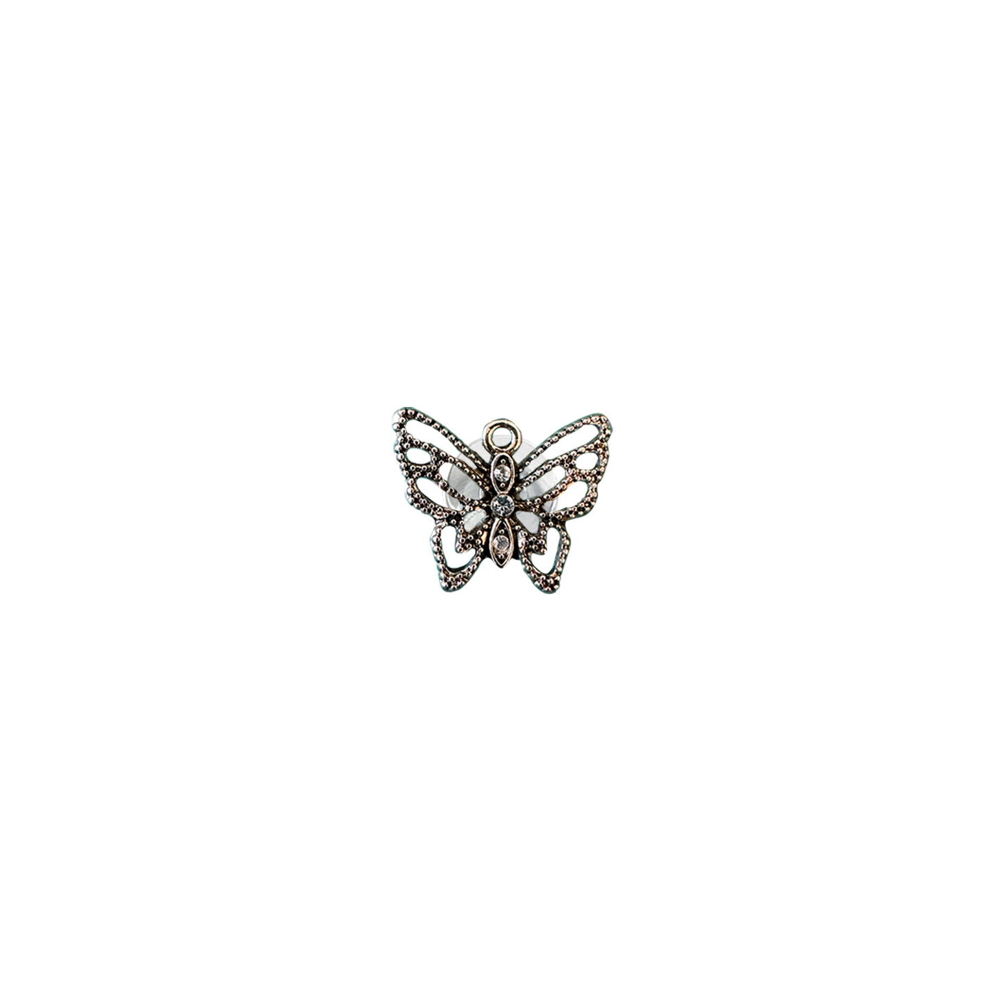 METAL RHINESTONE BUTTERFLY // BRASSY GOLD