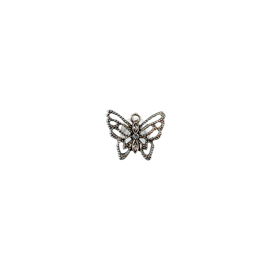 METAL RHINESTONE BUTTERFLY // BRASSY GOLD