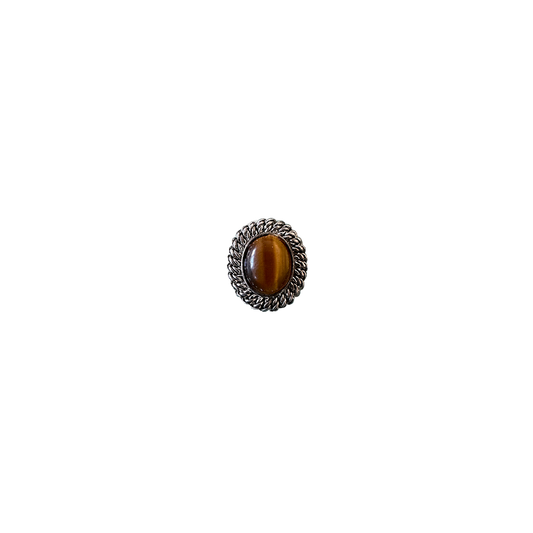 TIGERS EYE TEXTURED METAL // SILVER